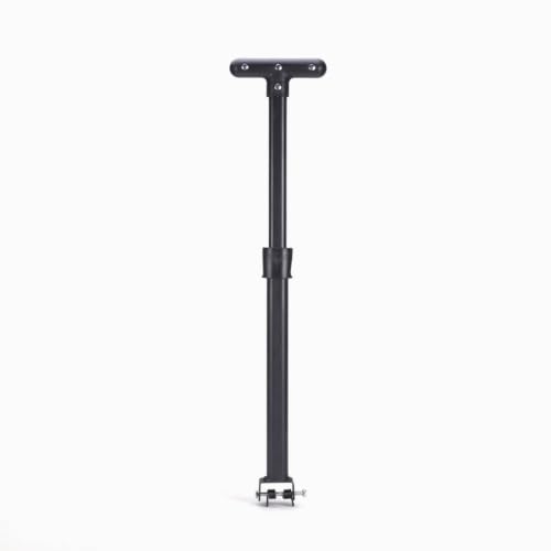 AsrMyjcx Folding Cart Handle Replacement for Folding Wagon with Adjustable Telescopic Pole Sturdy Iron Frame Push Pull Design for Camping Outdoor Utility, Large, 7-Inch Large Size with Spring Screw