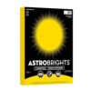 Astrobrights Colored Cardstock, Bright Yellow, 65 lb./176 gsm, 8.5” x 11”, 126 Sheets, Acid‑Free, Lignin‑Free, Perfect for School, Office & DIY (91980)