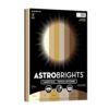 Astrobrights Colored Cardstock, Solar Sands, 6-Colors, 65 lb./176 gsm, 8.5” x 11”, 126 Sheets, Perfect for School, Office & DIY (91742)
