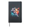 Astronaut Space Gifts Science Gifts Funny Space Football Hardcover Journal, Black