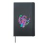 Astronaut Space Psychedelic Trippy Colorful Aesthetic Hardcover Journal, Black