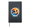 Astronomy Astronaut Watching Solar Eclipse April 08, 2024 Hardcover Journal, Black