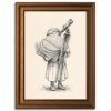Astronomy Explorer Framed Canvas Print Vintage Wall Art
