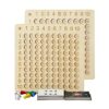 Asweets 2 in 1 Wooden Montessori Multiplication Addition Board Game 1 Pc