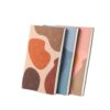 ASWRTYJO A5 Soft Leather Colorful Splicing PU Surface Student Hand Ledger