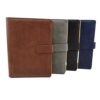 ASWRTYJO Business Leather Notebook A5 Magnetic Buckle Loose Leaf 4 Copies