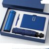 ASWRTYJO Business Notebook Pen Insulation Cup Umbrella Set Four Piece(D)
