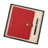 ASWRTYJO Loose Leaf Notebook Set PU Faux Leather Replaceable Inner Core Business Gift(Orange)