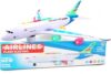 AtomDream Tech Bump and Go Airplane Toy – Realistic Airplane Model with 4D Lights & Sound – Moving Plane Toy for Kids Ages 3-12 – Automatic Direction Change on Collision – Great Gift for Kids(Blue)