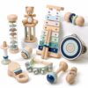 Atoylink Baby Musical Instruments Montessori Wooden Toys for Toddlers