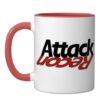 ATTACK/RECON Coffee Ceramic Mug, Red/White, 11oz