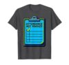 Attendance Not Marked Funny School Secretary Pixel Art T-Shirt, Men, Dark Heather Grey, 3X-Large
