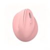 Attoe Wireless Vertical Mouse with LED Display & Multifunctional Knob, 2.4G+BT 5.1 Rechargeable Wireless Mice Ergonomic Design for Windows/Mac 2400 DPI (Pink- 3 Mode)