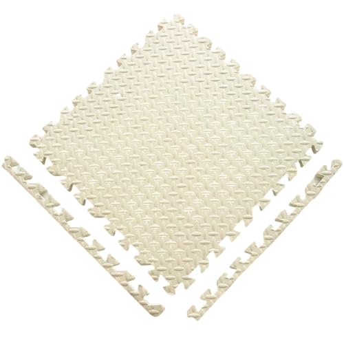 ATYUJKB EVA Foam Mats, Interlocking Puzzle Mat Tiles for Home Gym Exercise Workout Floor Play Mat, Soft Foam Floor Mats with Shock Absorbing Cushion Anti Slip Texture Waterproof Surface