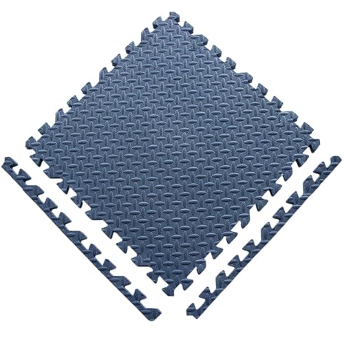 ATYUJKB Indoor Play Mat, EVA Foam Floor Tiles with Puzzle Interlocking Connection, Exercise Gym Workout Mat for Home Fitness Area, Soft Shock Absorbing Flooring Surface Anti Slip Texture