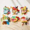 auby Baby Cloth Book Collection, 6 Themed Sensory Books with Tactile Tails