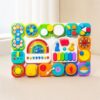 auby Busy Board Set for Toddlers 1-3, Fine Motor & Musical Activity Toys
