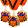 AUGSUN Halloween Ghost Medals Award Costume Contest Prize with Ribbon