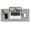 Auhoahsil Felt Desk Mat, Minimalist Large Mouse Pad XL 31.5 x 11.8 in, Desk Matt for Desktop, Keyboard, Laptop, Computer, Office, Work from Home, Gaming, Light Gray