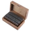 Aumotop Vintage Wooden Box of 70PCS Alphabet Rubber Stamps - Perfect for Card Making and Journaling
