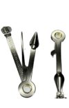 AUNLIX 100% Authentic Stainless Steel 4-in-1 Pipe Tool Cleaner -2 Pack Pipe Reamer Tamper Pokers Tools- Cleaning tool Contains a Tamper (Stubber) - Beer Bottle opener, Soda Can Opener