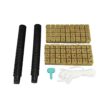 AUNMAS 72 Pack Rockwool Cubes 1 Inch with 2 Inch Net Pots and 1 Wicking Cord for Hydroponics Growing System Seed Starter Kit