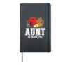 Aunt Of Ballers Proud Softball Baseball Aunt Hardcover Journal, Black
