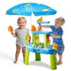 AuntyFey Water Table for Toddlers 1-3, Kids Water Table, Toddler Sand Table with Umbrella for Outside Kids Ages 4-8, Blue