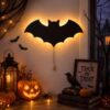 Aurelema Halloween Bat Night Light Wall Lamp Sleeping Nursery Lighting