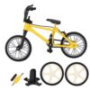 Aurikall Mini Mountain Bike Model 1/10 Scale Toy Racing Dollhouse Accessory Craft Desk Decoration Yellow (Yellow)