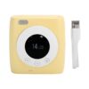 Aurikall Mini Pocket Thermal Printer 300DPI 4.0 Portable Wireless USB Charging Study Note Printer for Learning and Organization (Yellow)