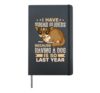 Australia Marsupial Wildlife Animal Lover Sugar Glider Hardcover Journal, Black