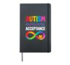 Autism Acceptance Awareness Mom Dad Grandma Teacher Hardcover Journal, Black