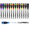 Autoau 15 pcs Whiteboard Markers, Magnetic Whiteboard Pens, Colour White Board Pen