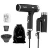 Auto Dual Voltage Small Foldable Travel Hair Dryer with Diffuser for Women