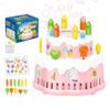 Automatic Bubble Machine Cake Shape Outdoor Toy with Light and Music