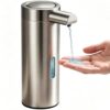 Automatic Soap Dispenser, 12 fl oz, Stainless Steel, Touchless, Champagne