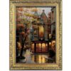 Autumnal Ornate Gold Framed Poster for home decor with clean visual harmony