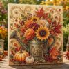 Autumn Pearl Painting Kit, Pearl Art DIY Kits for Adults (Waterpot)
