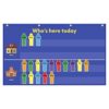 AUVCAS Attendance Pocket Chart for Classroom,Who's Here Today Pocket Chart