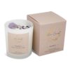 AvaConcept Amethyst Crystal Candle – 10oz / 280g | English Pear & Freesia Aromatherapy | Hand-Poured Soy Wax | Genuine Healing Crystals Embedded | Balance, Protection & Healing | Gift Box Included