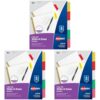 Avery Big Tab Write & Erase Dividers, 5-Tab, Multicolor, 1 Set (Pack of 3)