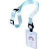 Avery Blue Recycled Adjustable Card Holder, Reel and Neck Strap