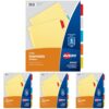 Avery Insertable Dividers, 5-Tab, Multicolor, 1 Set (Pack of 4)