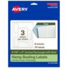Avery Printable Sealing Labels, 5-7/8" x 4", Hemp Paper, Sure Feed Technology, Print-to-The-Edge Capability, Laser/Inkjet Printer Compatible, 24 Total