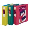 Avery Two-Tone Durable View Binders, 2" Slant Rings, 500-Sheet Capacity, DuraHinge, Assorted, 6 Binders (17236)