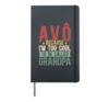 Avô Funny Avô Grandpa Avô Grandfather Hardcover Journal, Black