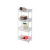 Avilia Multipurpose Storage Rack with 4 Shelves - Shelf with 4 Shelves for Kitchen, Bathroom and Bedroom, Plastic, 31.5 x 82.5 x 19 cm, White