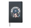 Awesome 5th Birthday Boy Scientist Party Science Experiment Hardcover Journal, Black