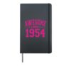 Awesome Since 1954 Awesome Since Birthday 1954 Vintage Hardcover Journal, Black